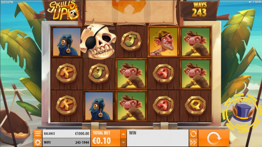 Skulls Up! slot at Roobet