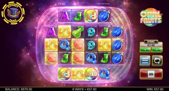 Opal Fruits slot at Roobet