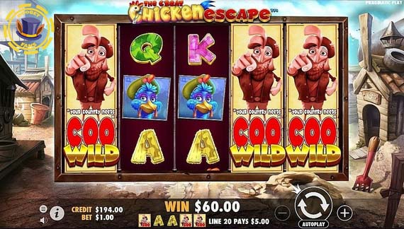 The Great Chicken Escape slot at Roobet