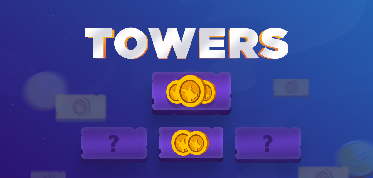 be the king of Towers at Roobet