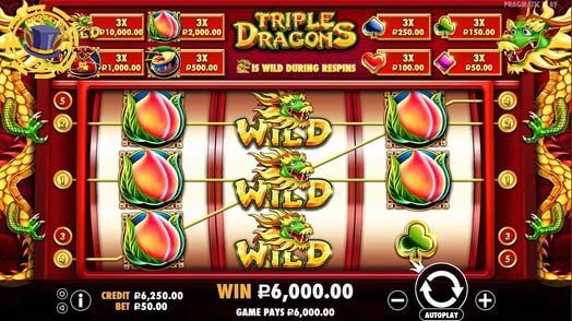 Triple Dragon slot at Roobet