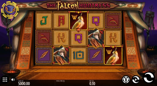 The Falcon Huntress slot at Roobet