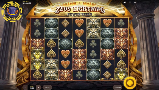 Zeus Lightning Power Reels Slot at Roobet