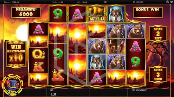 Buffalo Rising Megaways slot at Roobet