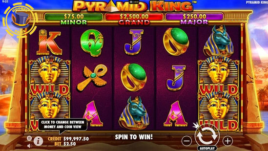 Pyramid King slot at Roobet