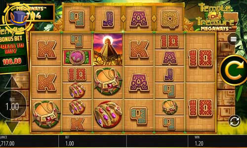 Temple of Treasure Megaways slot at Roobet