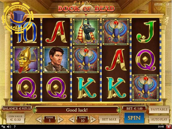 Book of Dead slot at Roobet