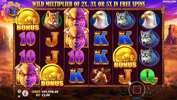 Buffalo King slot at Roobet