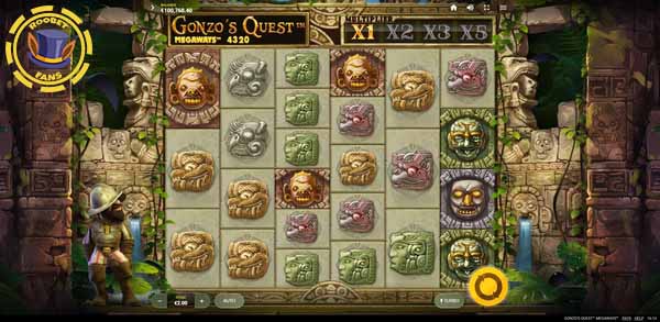 Gonzo's Quest Megaways slot at Roobet